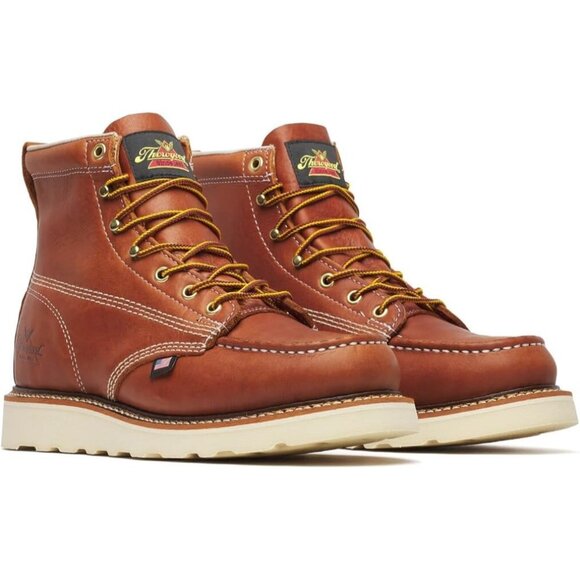 Thorogood American Heritage 6” Moc Toe Work Boots New Non-Safety Toe Tobacco - Picture 1 of 3